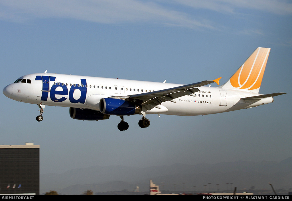 Aircraft Photo of N467UA | Airbus A320-232 | Ted | AirHistory.net #48283