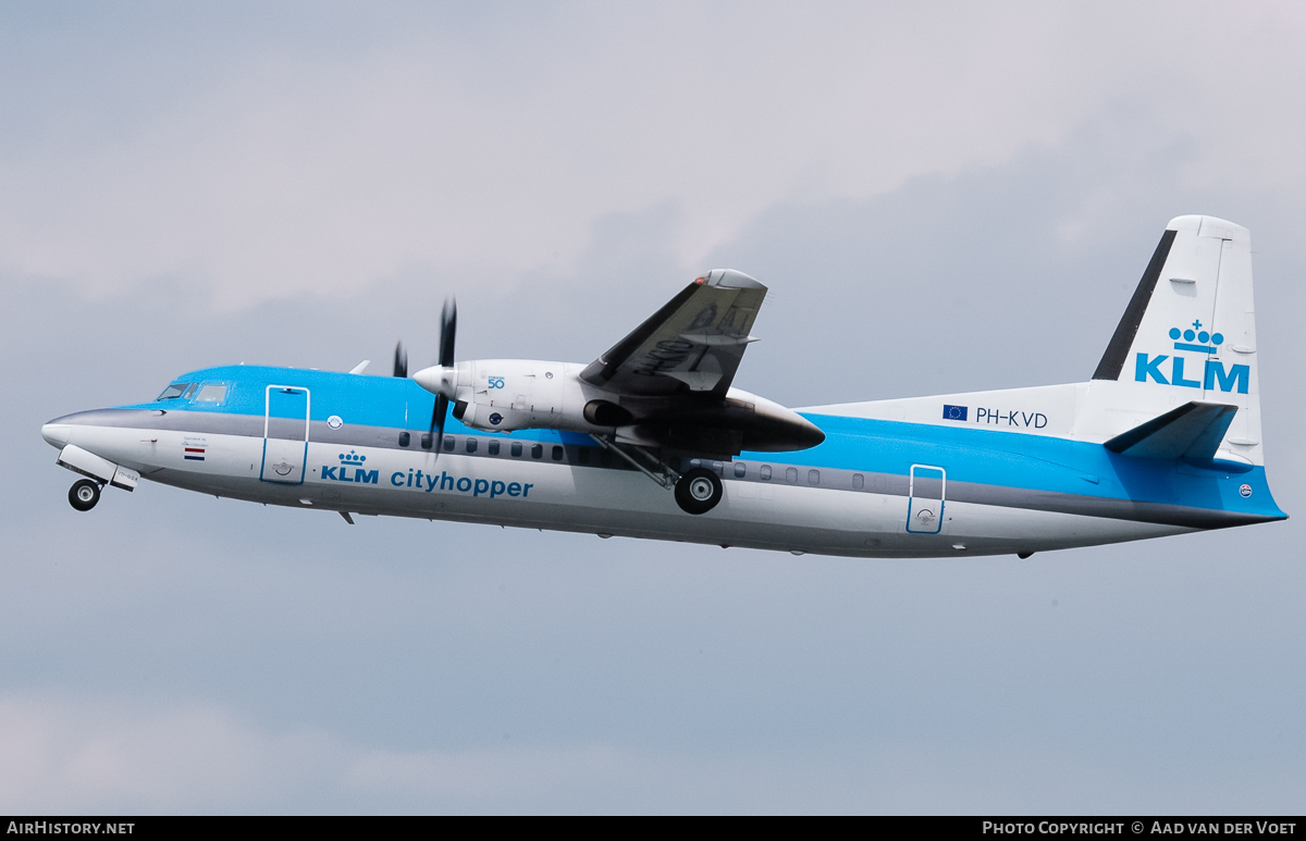 Aircraft Photo of PH-KVD | Fokker 50 | KLM Cityhopper | AirHistory.net #48286