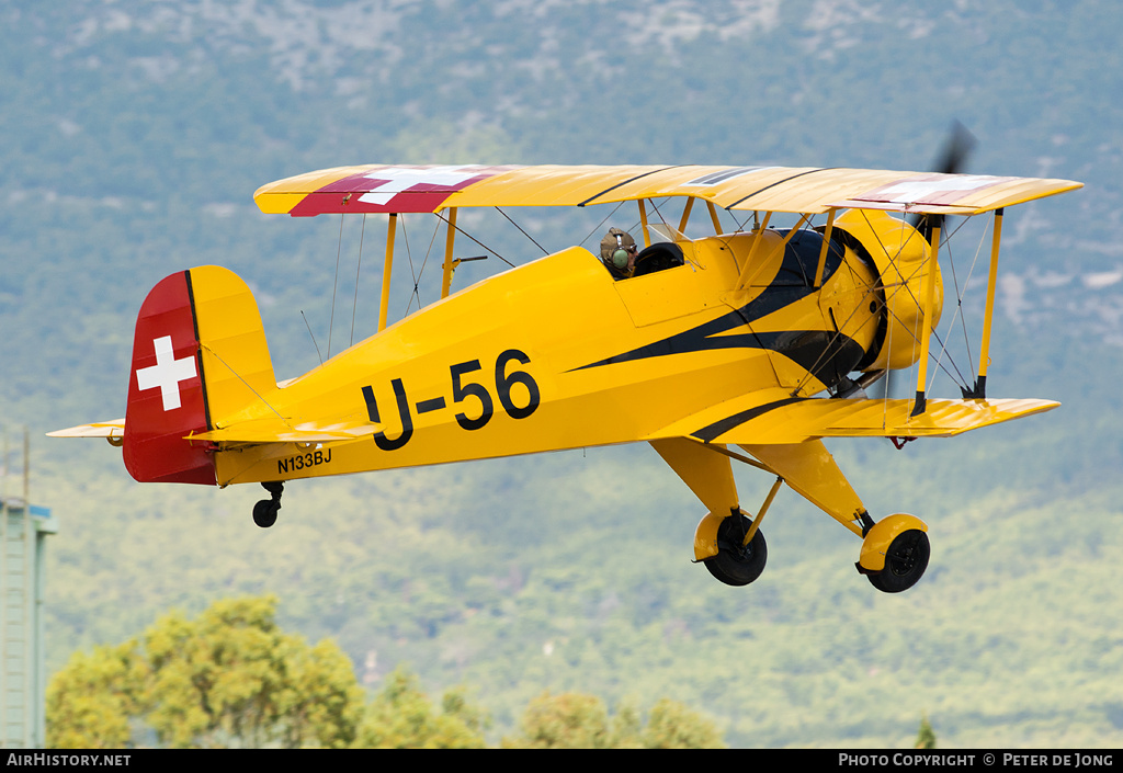 Aircraft Photo of N133BJ / U-56 | Bücker Bü 133C Jungmeister | Switzerland - Air Force | AirHistory.net #48313