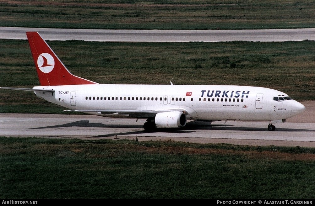 Aircraft Photo of TC-JEI | Boeing 737-4Q8 | Turkish Airlines | AirHistory.net #48349