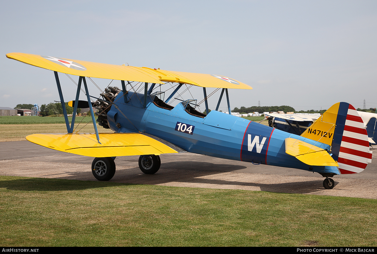 Aircraft Photo of N4712V | Boeing PT-13D/R985 Kaydet (E75) | USA - Air Force | AirHistory.net #48356