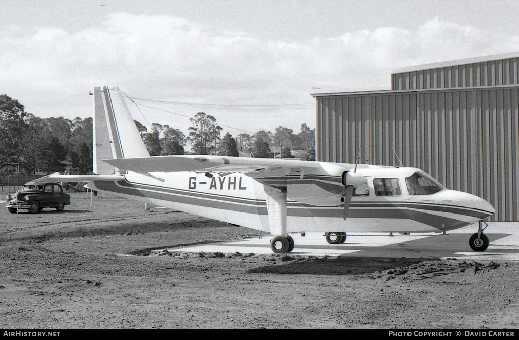 Aircraft Photo of G-AYHL | Britten-Norman BN-2A Islander | AirHistory.net #48374