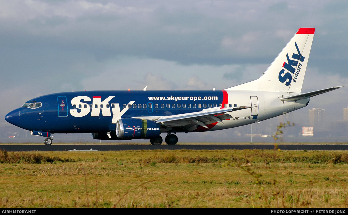 Aircraft Photo of OM-SEB | Boeing 737-5Y0 | SkyEurope Airlines | AirHistory.net #48407