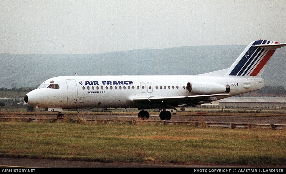 Aircraft Photo of F-GDUY | Fokker F28-4000 Fellowship | Air France | AirHistory.net #48415