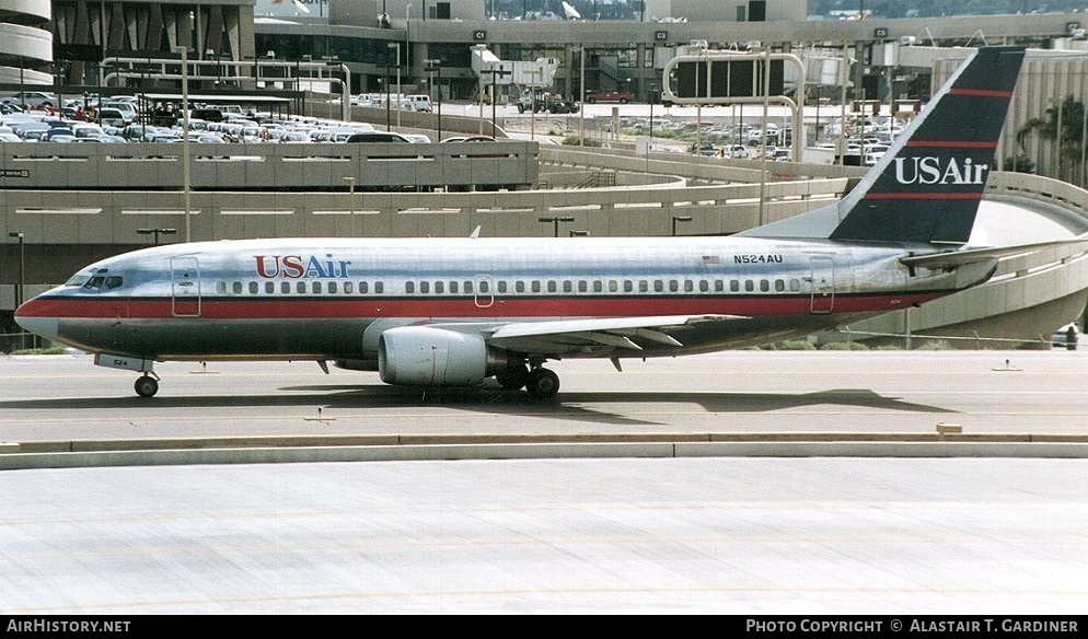 Aircraft Photo of N524AU | Boeing 737-3B7 | USAir | AirHistory.net #48428