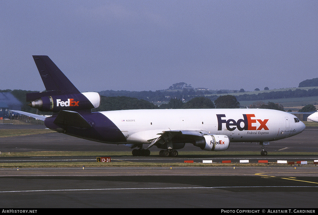 Aircraft Photo of N383FE | McDonnell Douglas DC-10-10(F) | Fedex - Federal Express | AirHistory.net #48429