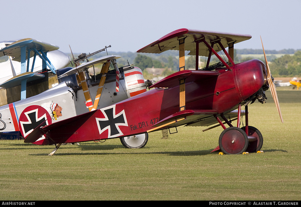 Aircraft Photo of G-FOKK | Fokker Dr.1 (replica) | AirHistory.net #48453