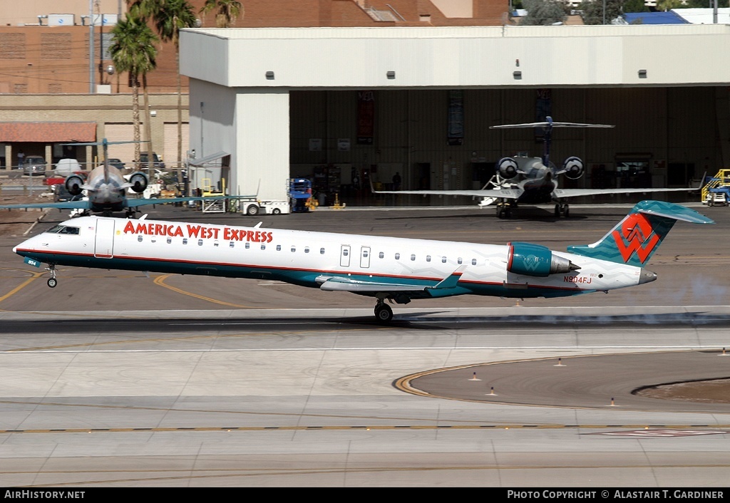 Aircraft Photo of N904FJ | Bombardier CRJ-900ER (CL-600-2D24) | America West Express | AirHistory.net #48474