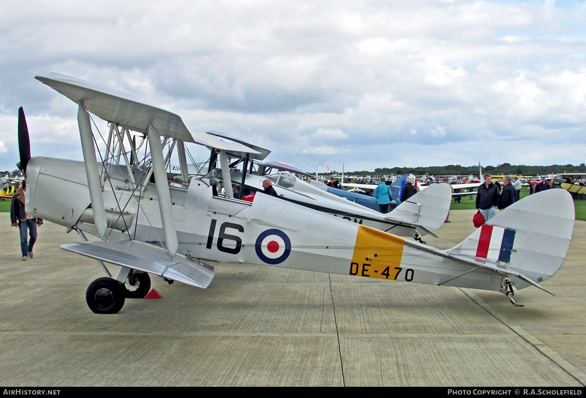 Aircraft Photo of G-ANMY / DE-470 | De Havilland D.H. 82A Tiger Moth II | UK - Air Force | AirHistory.net #48509