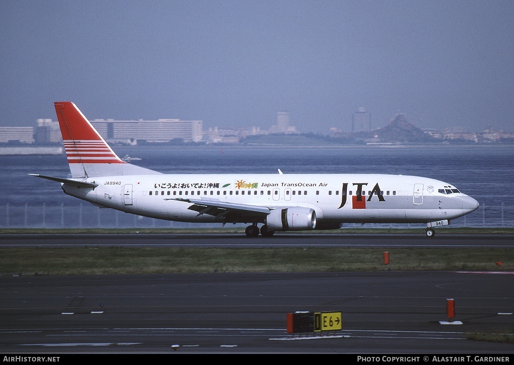 Aircraft Photo of JA8940 | Boeing 737-4Q3 | Japan TransOcean Air - JTA | AirHistory.net #48516