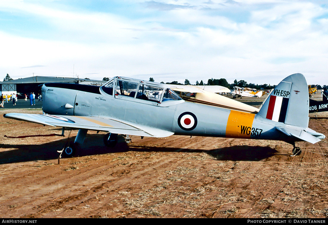 Aircraft Photo of VH-ESP / WG357 | De Havilland DHC-1 Chipmunk T10 | UK - Air Force | AirHistory.net #48537