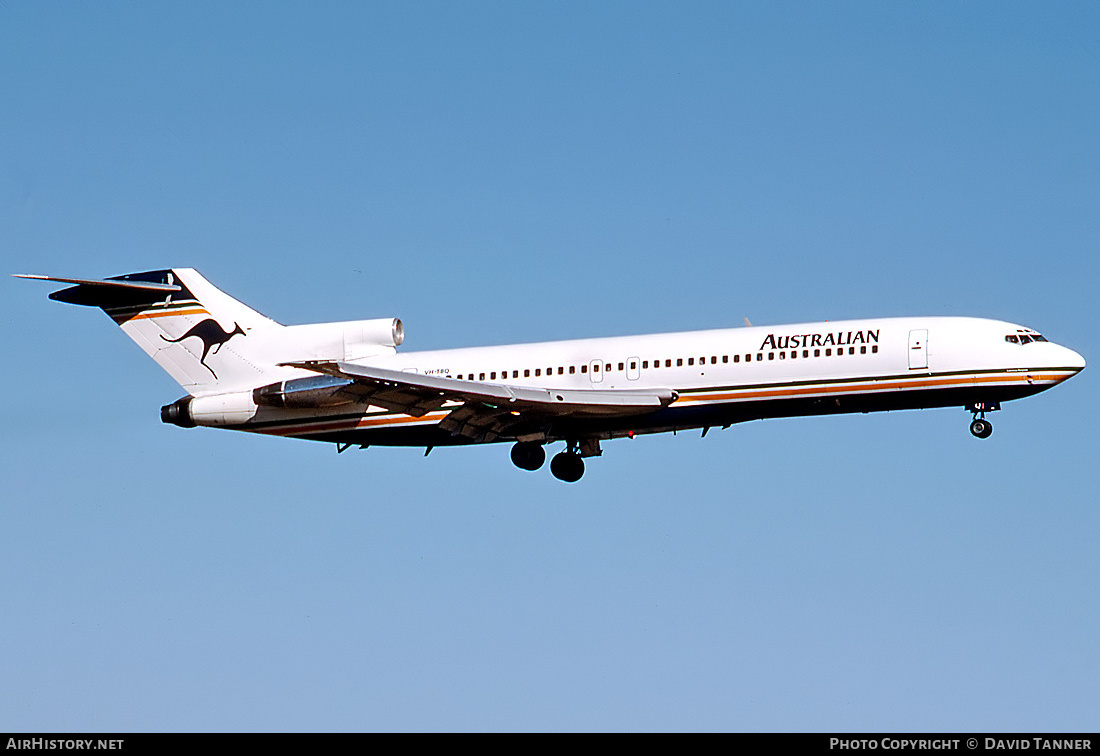 Aircraft Photo of VH-TBQ | Boeing 727-276/Adv | Australian Airlines | AirHistory.net #48568
