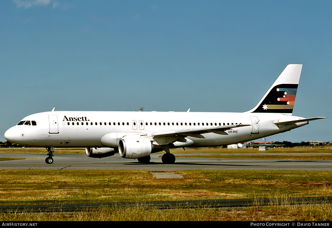 Aircraft Photo of VH-HYC | Airbus A320-211 | Ansett | AirHistory.net #48608