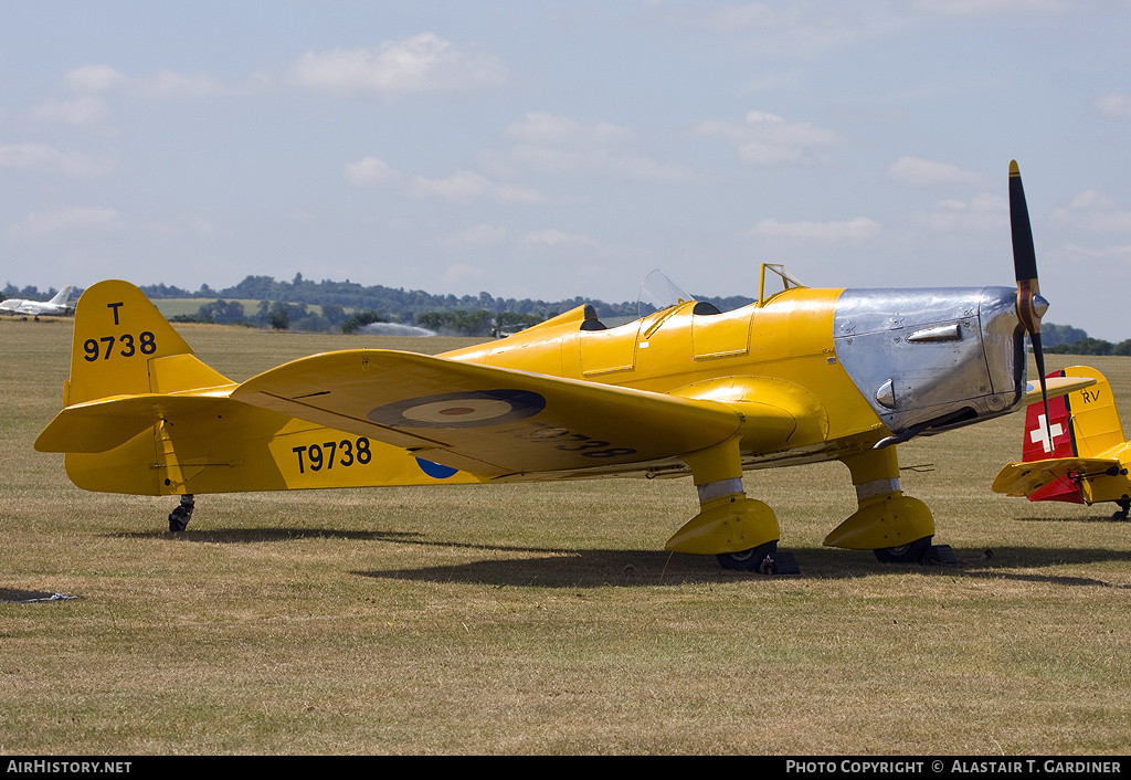 Aircraft Photo of G-AKAT / T9738 | Miles M.14A Hawk Trainer 3 | UK - Air Force | AirHistory.net #48611