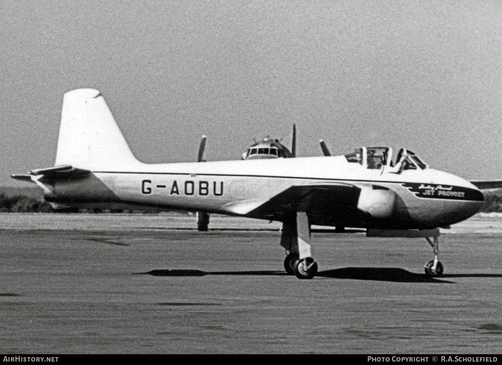 Aircraft Photo of G-AOBU | Hunting Percival P.84 Jet Provost T1 | AirHistory.net #48643