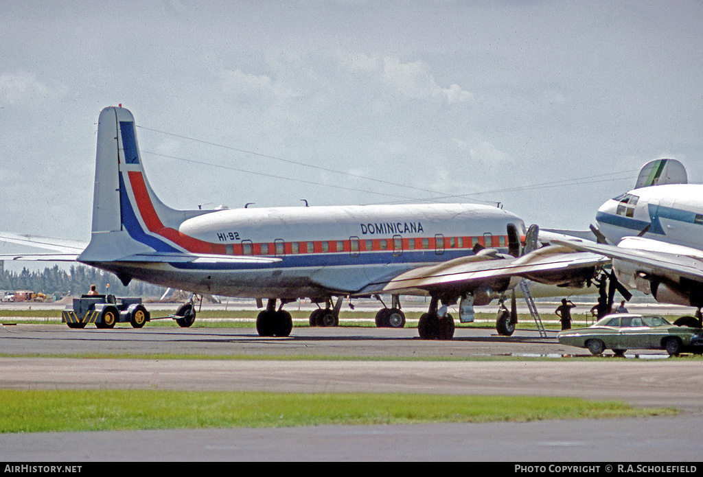 Aircraft Photo of HI-92 | Douglas DC-6B(F) | Dominicana | AirHistory.net #48647