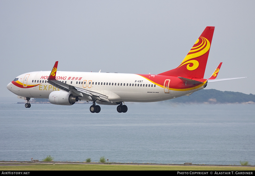 Aircraft Photo of B-KBT | Boeing 737-84P | Hong Kong Express | AirHistory.net #48662