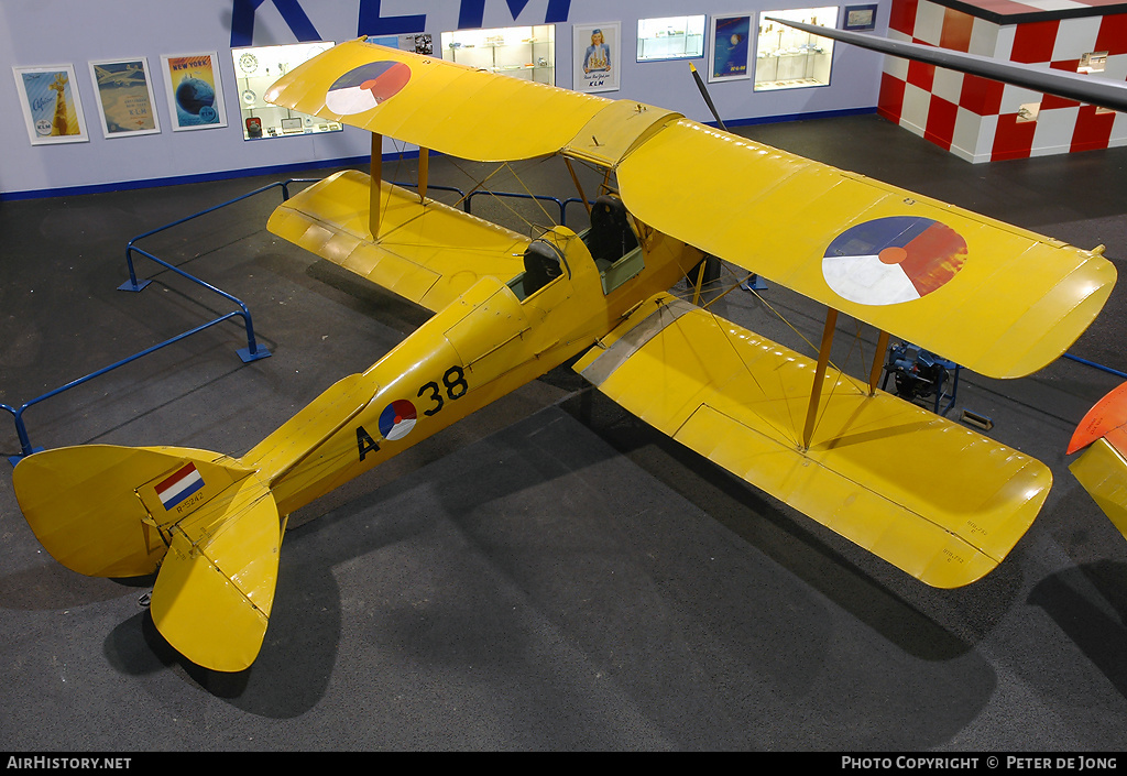 Aircraft Photo of A-38 | De Havilland D.H. 82A Tiger Moth II | Netherlands - Air Force | AirHistory.net #48665