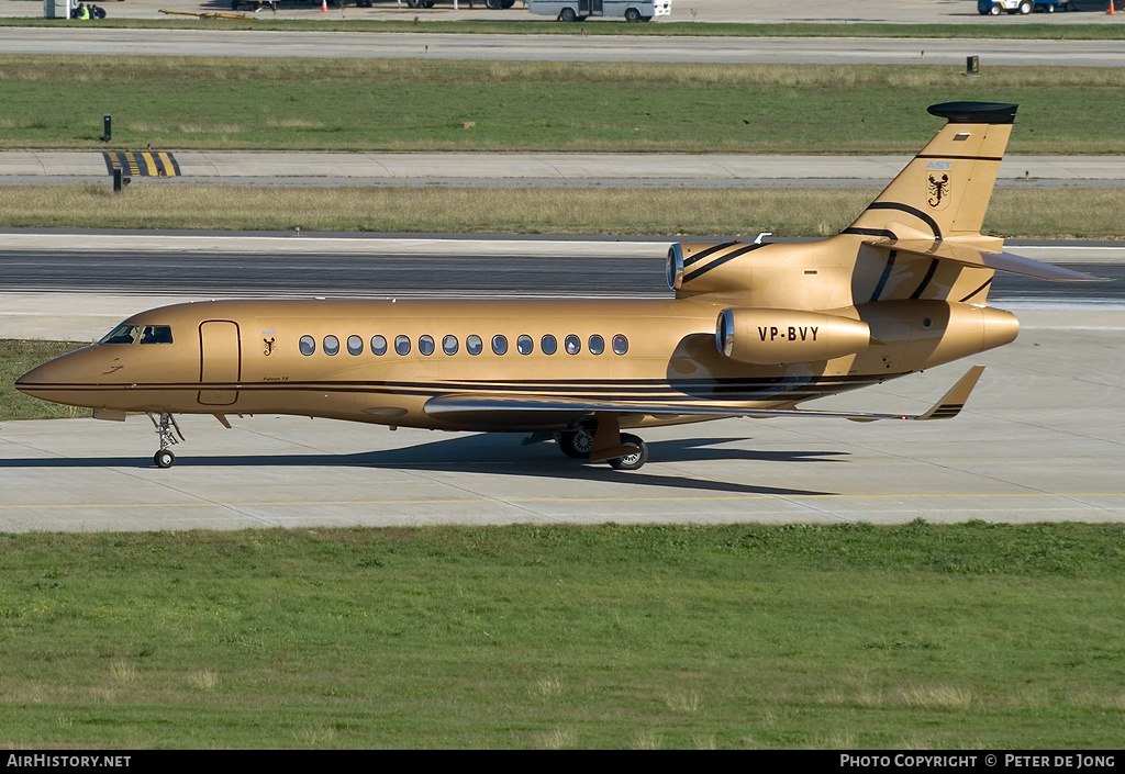Aircraft Photo of VP-BVY | Dassault Falcon 7X | AST Group | AirHistory.net #48760