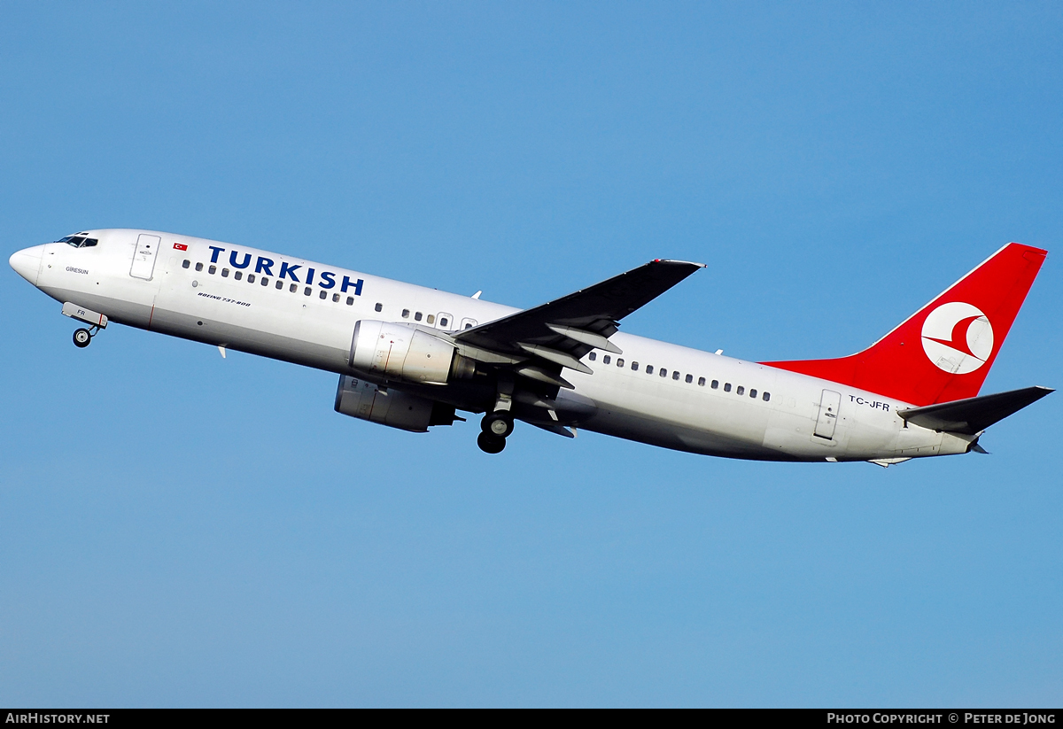 Aircraft Photo of TC-JFR | Boeing 737-8F2 | Turkish Airlines | AirHistory.net #48764