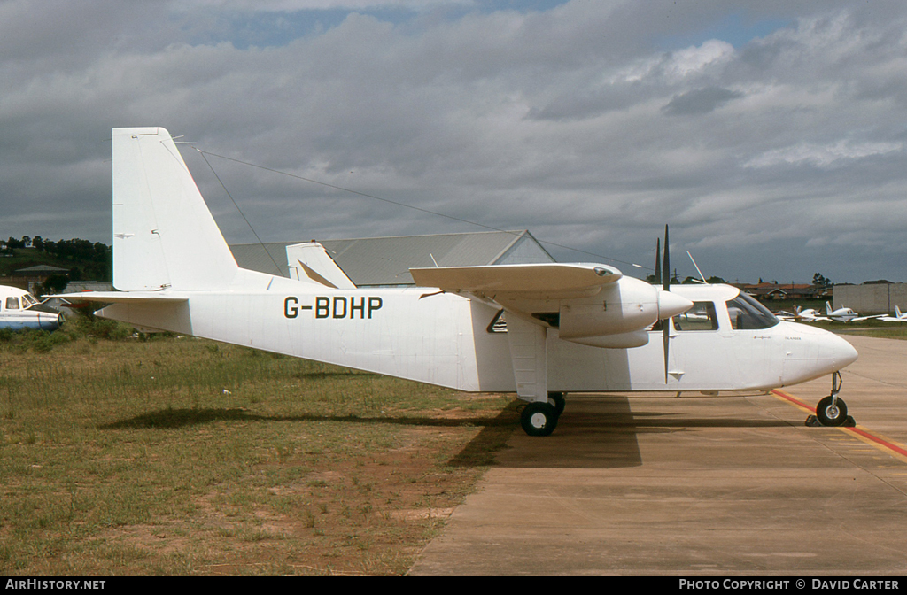 Aircraft Photo of G-BDHP | Britten-Norman BN-2A-8 Islander | AirHistory.net #48825