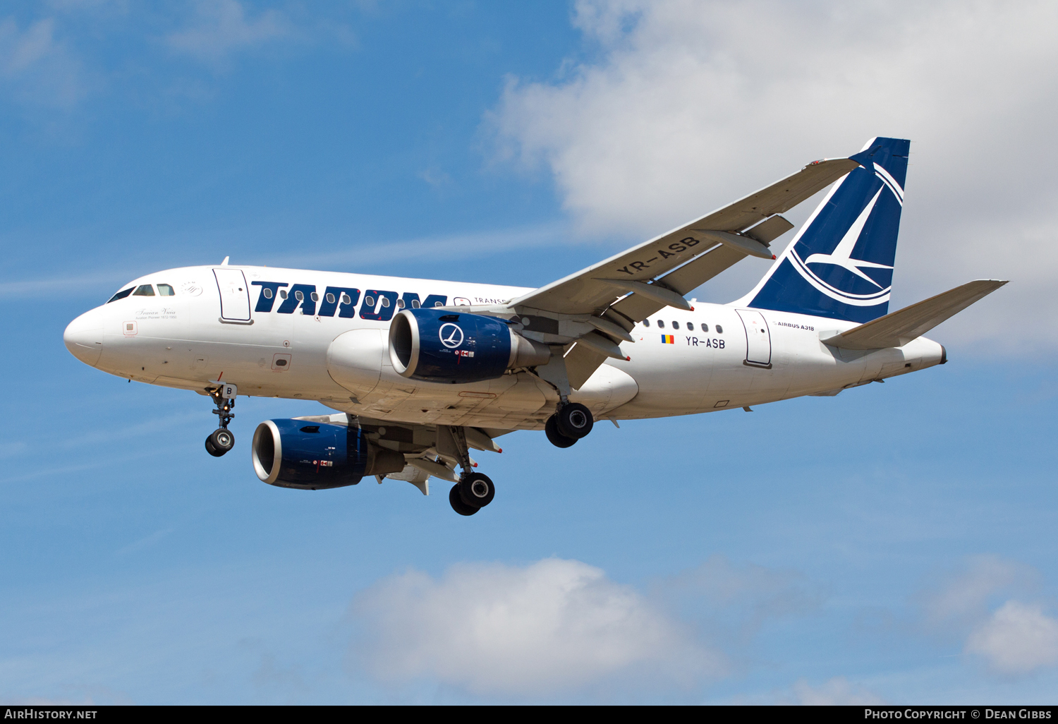 Aircraft Photo of YR-ASB | Airbus A318-111 | TAROM - Transporturile Aeriene Române | AirHistory.net #48872