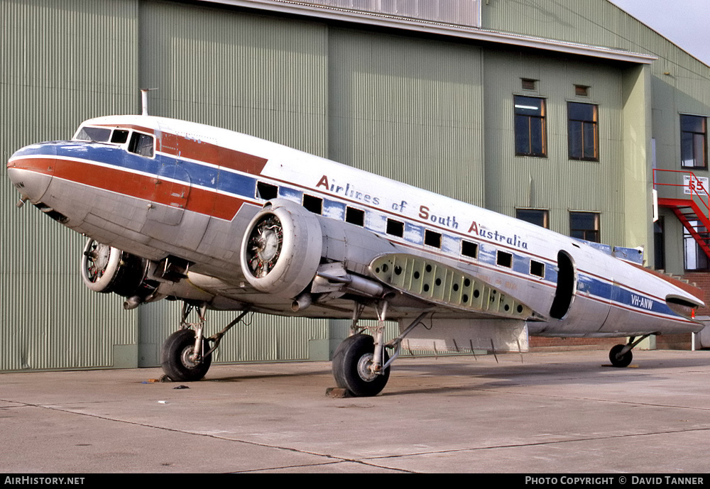 Aircraft Photo of VH-ANW | Douglas DC-3-G202A | Airlines of South Australia - ASA | AirHistory.net #48883