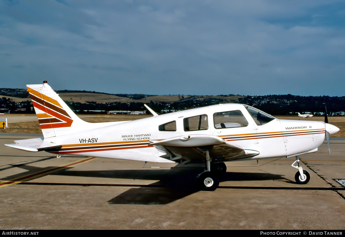 Aircraft Photo of VH-ASV | Piper PA-28-151 Cherokee Warrior | Bruce Hartwig Flying School | AirHistory.net #48890