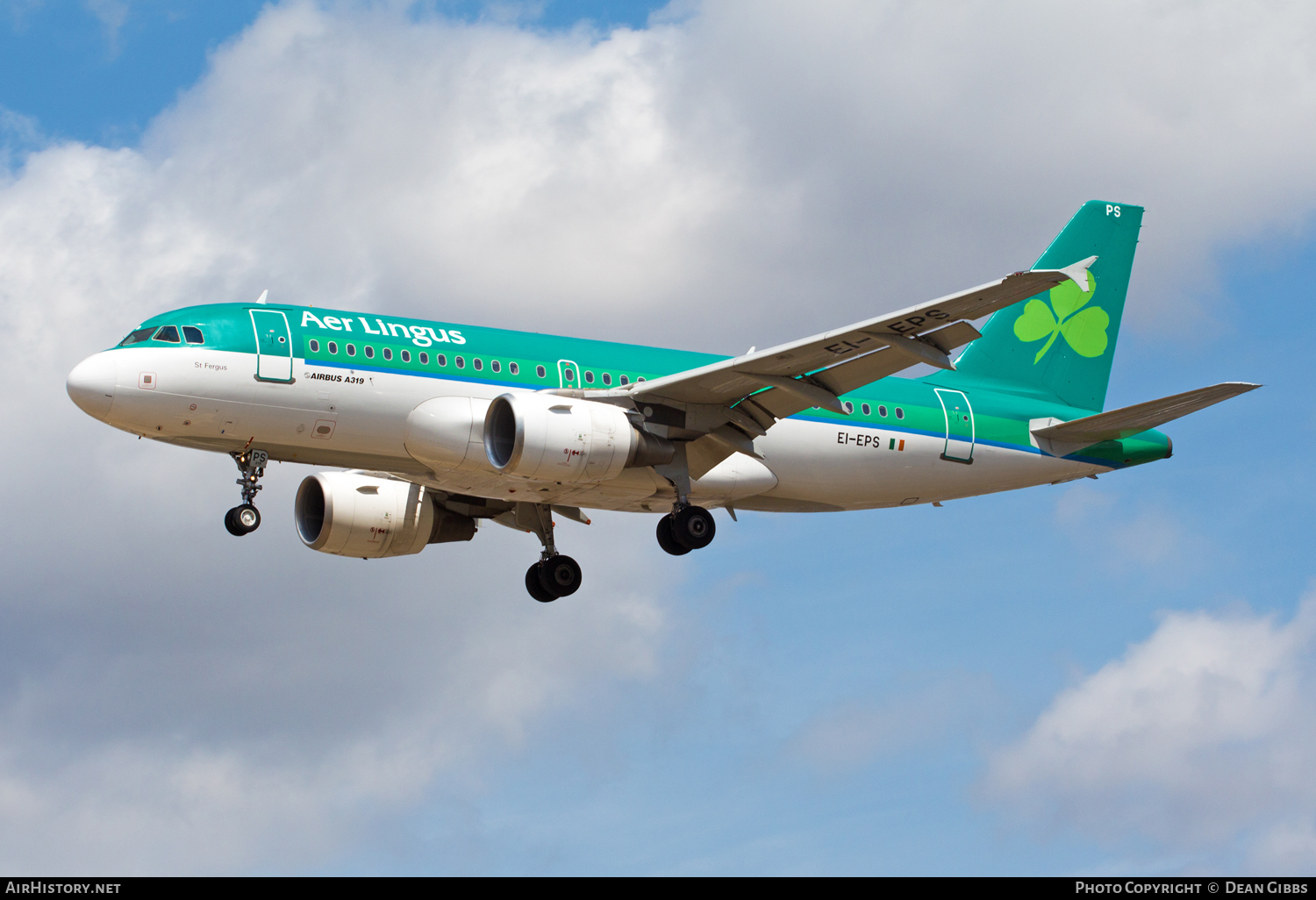 Aircraft Photo of EI-EPS | Airbus A319-111 | Aer Lingus | AirHistory.net #48891