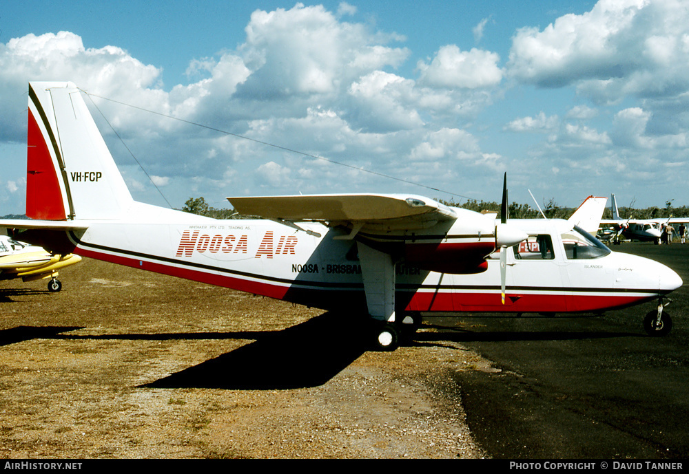 Aircraft Photo of VH-FCP | Britten-Norman BN-2A-8 Islander | Noosa Air | AirHistory.net #48900