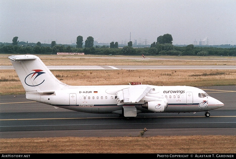 Aircraft Photo of D-AZUR | British Aerospace BAe-146-200 | Eurowings | AirHistory.net #48901