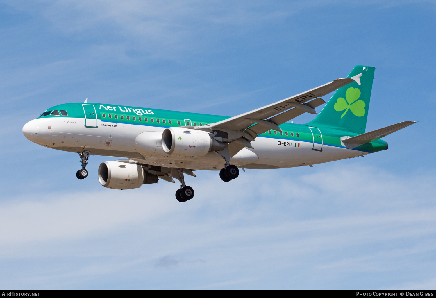 Aircraft Photo of EI-EPU | Airbus A319-111 | Aer Lingus | AirHistory.net #48903