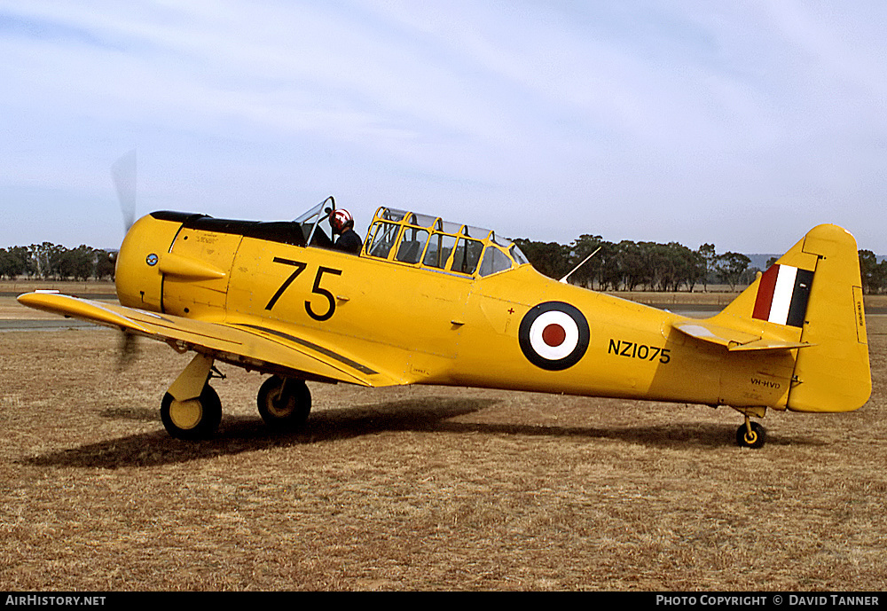 Aircraft Photo of VH-HVD / NZ1075 | North American AT-6D Harvard III | New Zealand - Air Force | AirHistory.net #48907