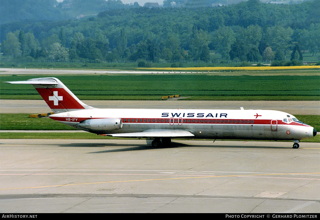 Aircraft Photo of HB-IFY | McDonnell Douglas DC-9-32 | Swissair | AirHistory.net #49003