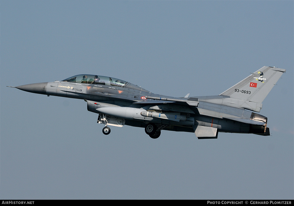 Aircraft Photo of 93-0693 | Lockheed Martin F-16DJ Fighting Falcon | Turkey - Air Force | AirHistory.net #49004