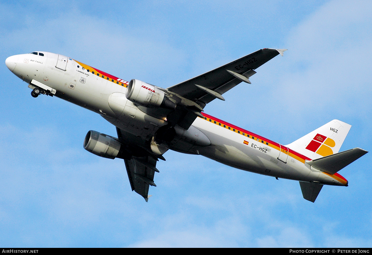 Aircraft Photo of EC-HGZ | Airbus A320-214 | Iberia | AirHistory.net #49008