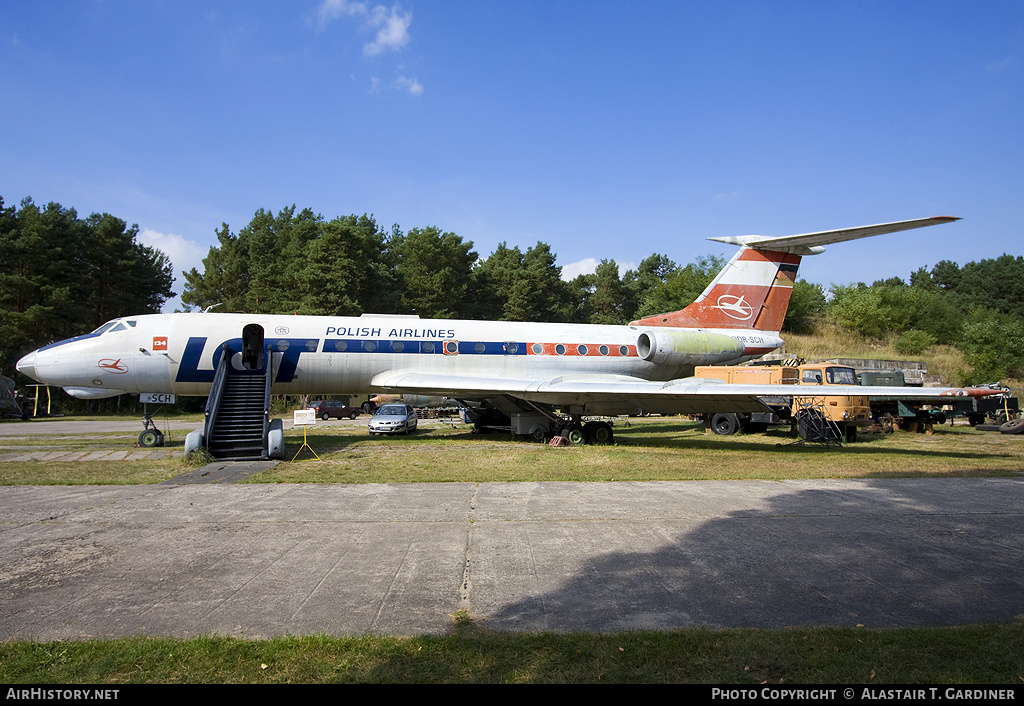 Aircraft Photo of DDR-SCH | Tupolev Tu-134 | LOT Polish Airlines - Polskie Linie Lotnicze | AirHistory.net #49028