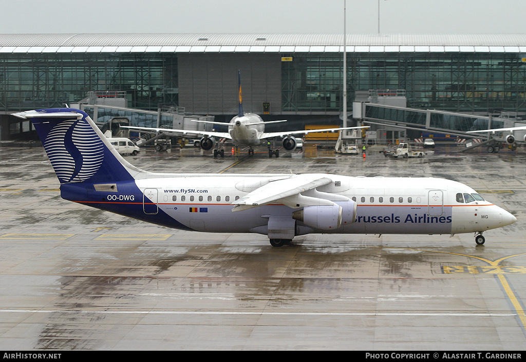 Aircraft Photo of OO-DWG | British Aerospace Avro 146-RJ100 | SN Brussels Airlines | AirHistory.net #49153