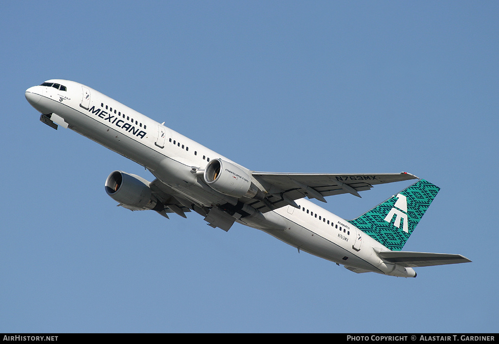 Aircraft Photo of N763MX | Boeing 757-2Q8 | Mexicana | AirHistory.net #49155