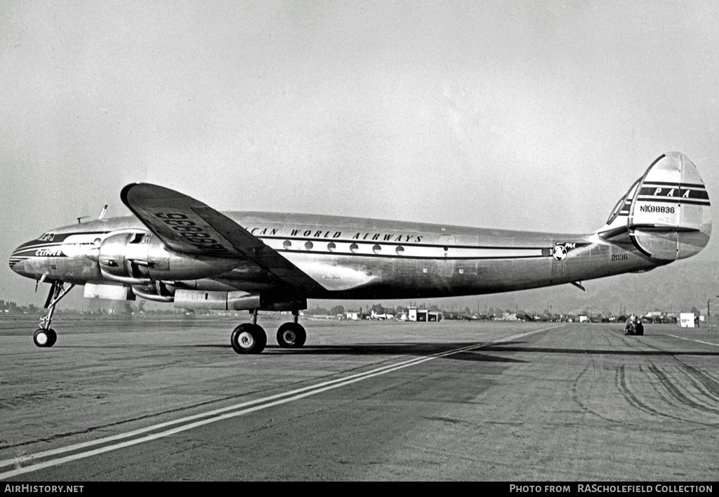 Aircraft Photo of NX88836 | Lockheed L-049 Constellation | Pan American World Airways - PAA | AirHistory.net #49200
