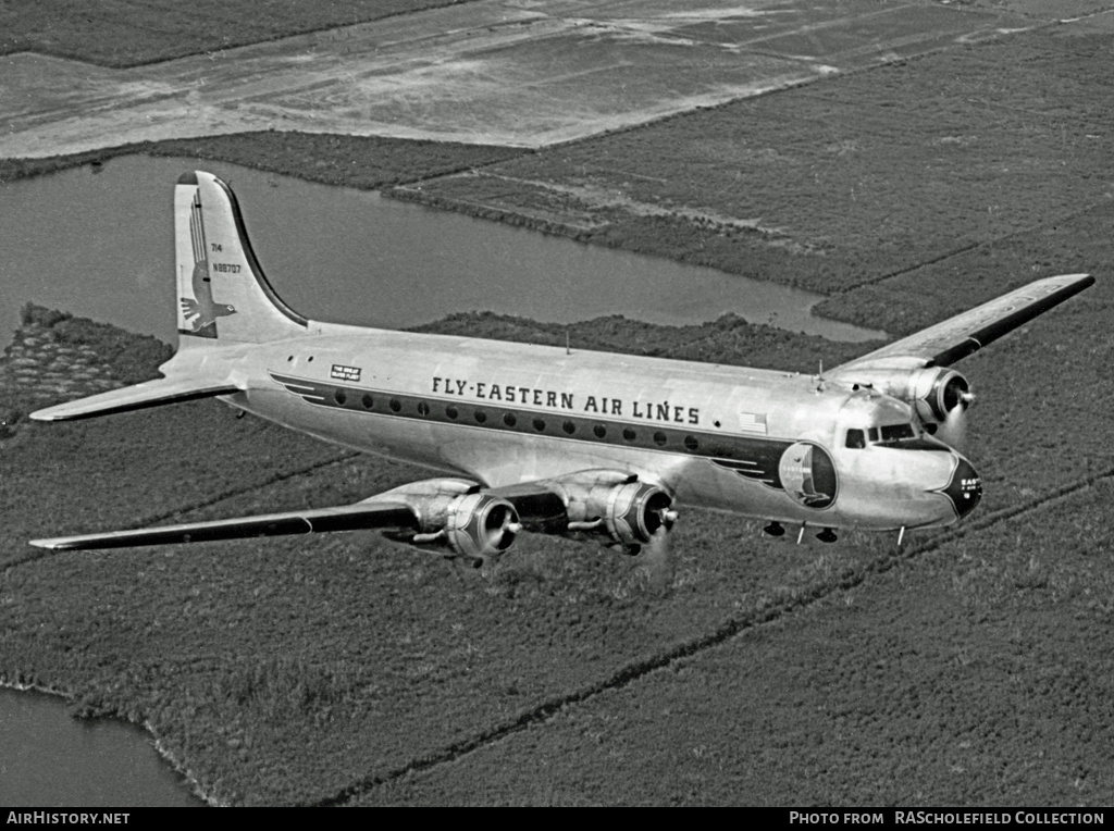 Aircraft Photo of N88707 | Douglas C-54B Skymaster | Eastern Air Lines | AirHistory.net #49201