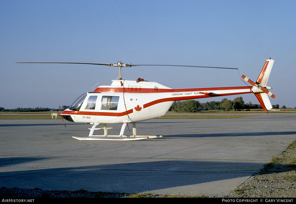 Aircraft Photo of CF-DOD | Bell 206A JetRanger | Canadian Coast Guard | AirHistory.net #49218