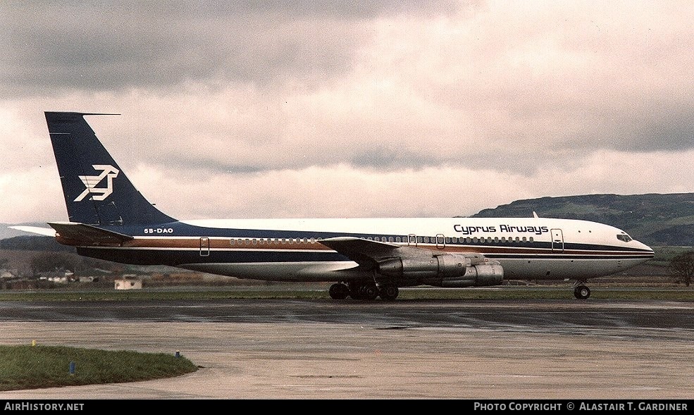 Aircraft Photo of 5B-DAO | Boeing 707-123B | Cyprus Airways | AirHistory.net #49226