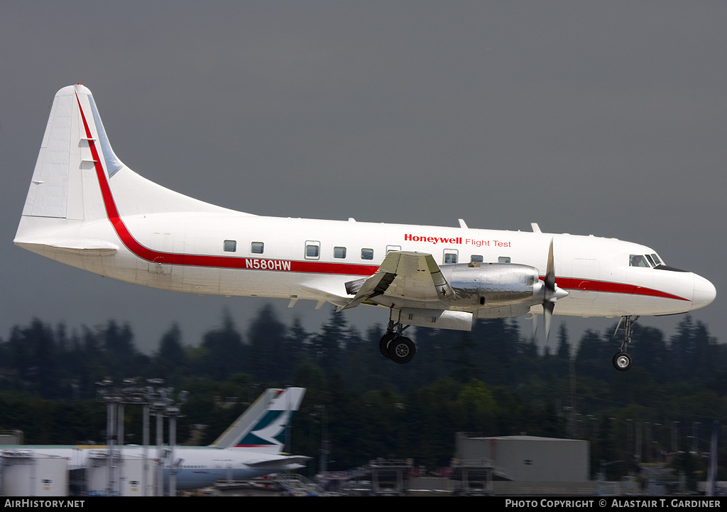 Aircraft Photo of N580HW | Convair 580 | Honeywell Flight Test | AirHistory.net #49246