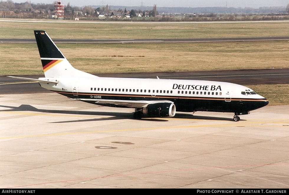 Aircraft Photo of D-ADBE | Boeing 737-3L9 | Deutsche BA | AirHistory.net #49251