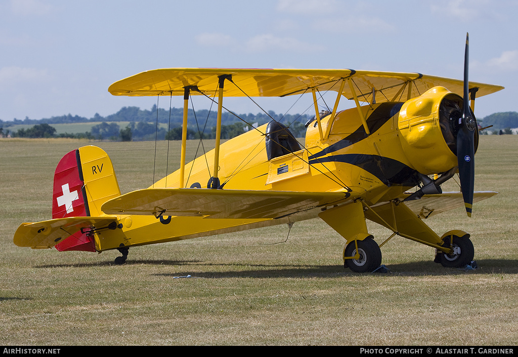 Aircraft Photo of G-AXMT / U-99 | Bücker Bü 133C Jungmeister | Switzerland - Air Force | AirHistory.net #49254