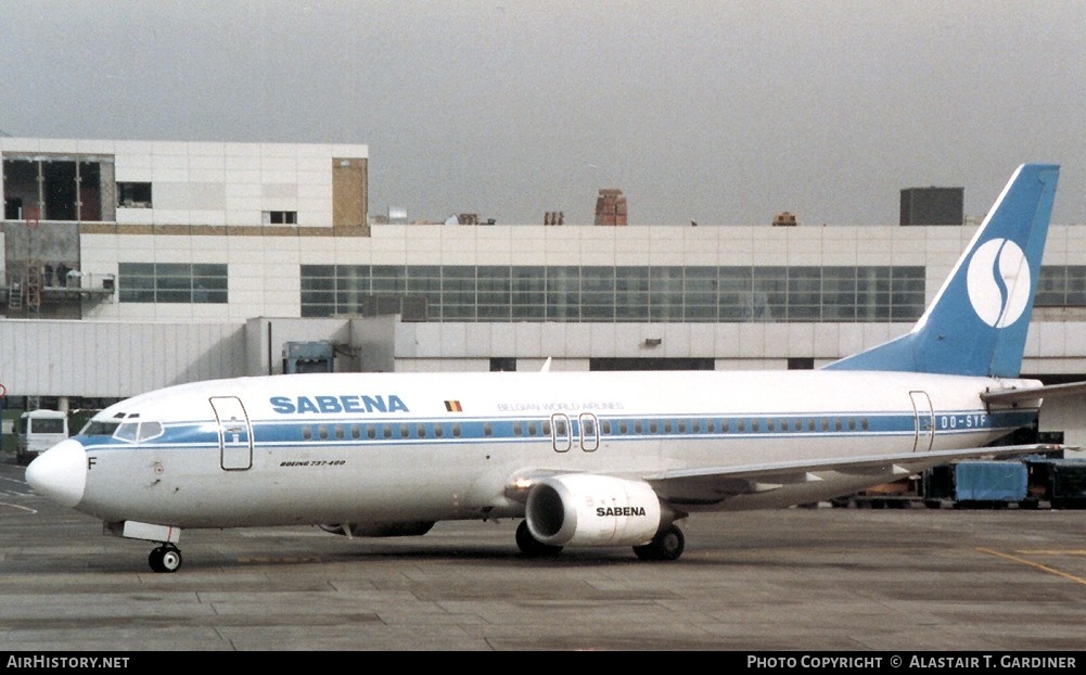Aircraft Photo of OO-SYF | Boeing 737-429 | Sabena | AirHistory.net #49307