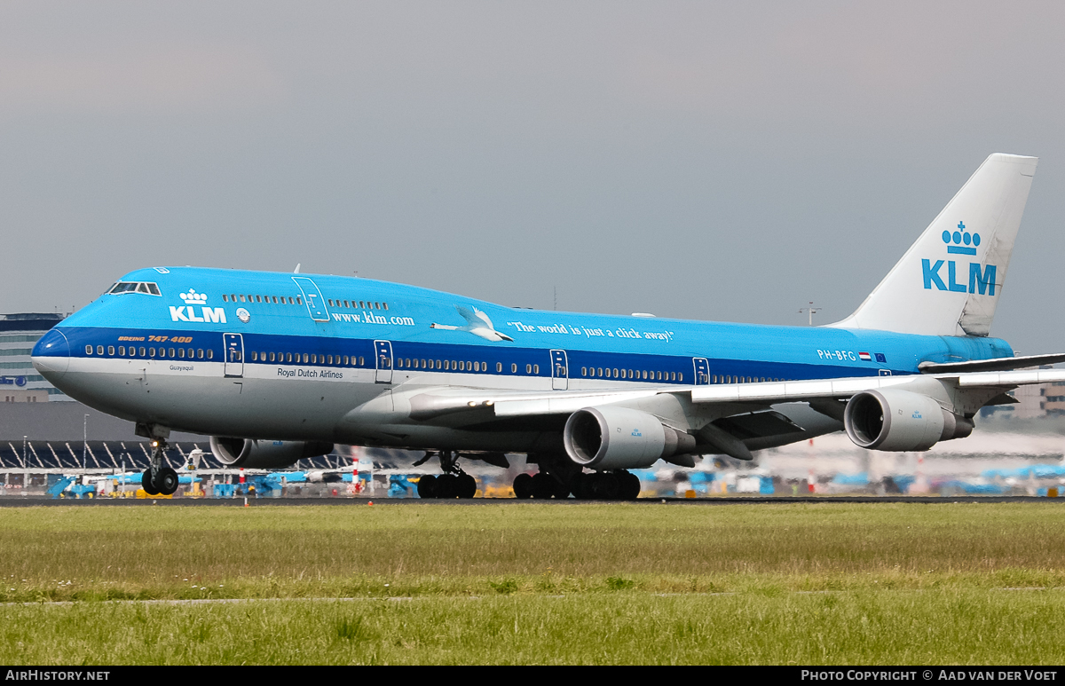 Aircraft Photo of PH-BFG | Boeing 747-406 | KLM - Royal Dutch Airlines | AirHistory.net #49313
