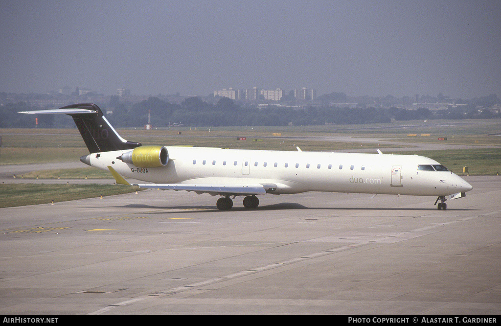 Aircraft Photo of G-DUOA | Bombardier CRJ-701ER (CL-600-2C10) | Duo Airways | AirHistory.net #49331