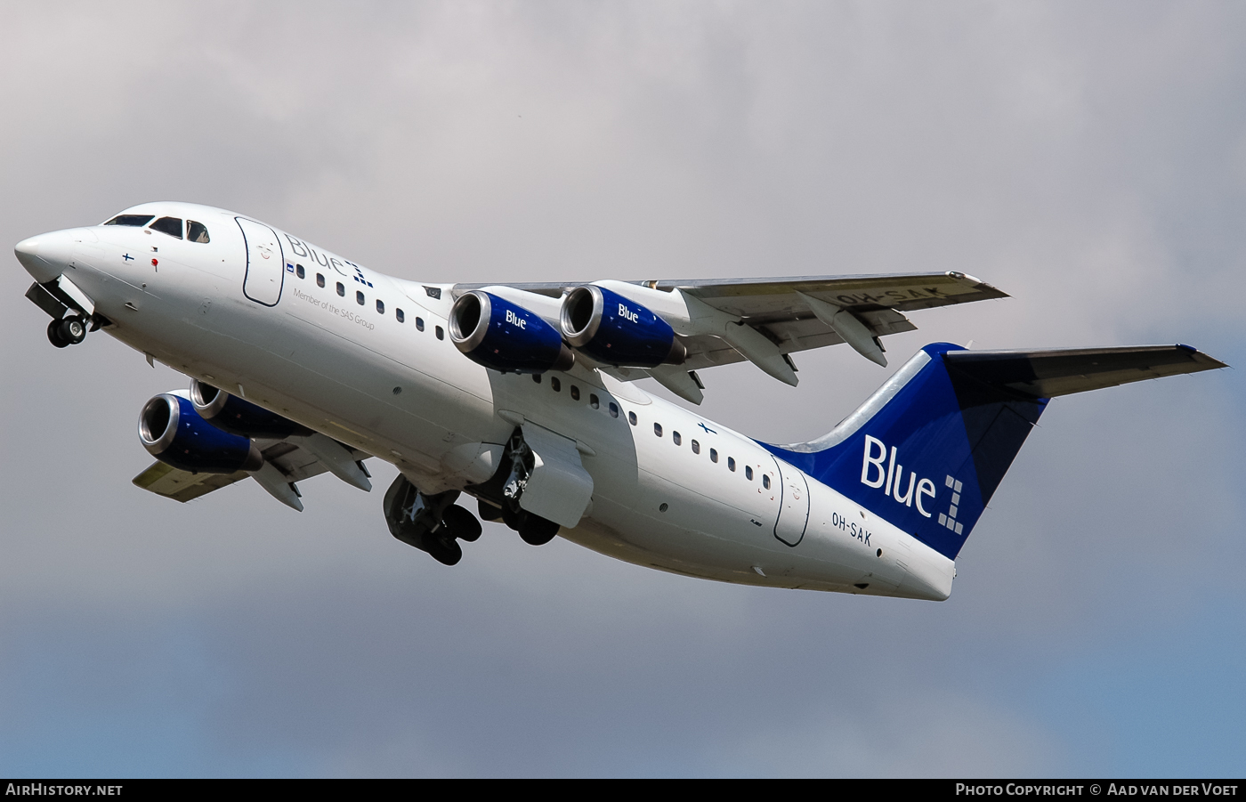 Aircraft Photo of OH-SAK | BAE Systems Avro 146-RJ85 | Blue1 | AirHistory.net #49332